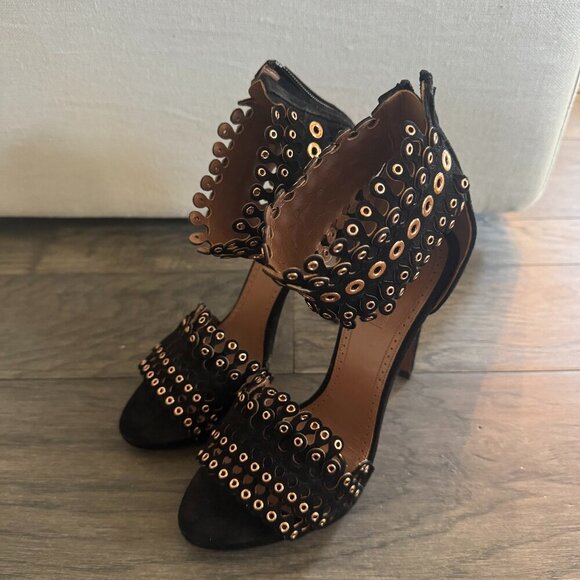 Alaia Shoes - Alaia Suede Black Heels 38.5